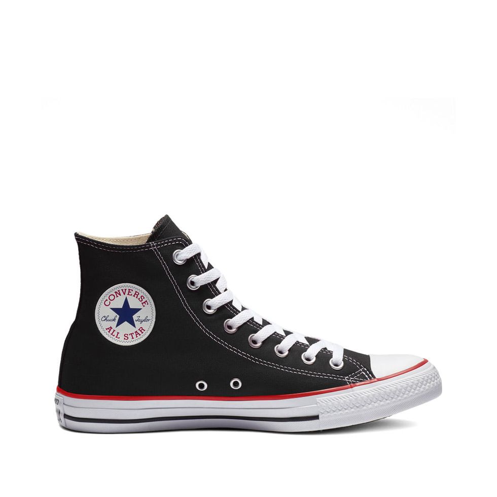 all star de cano alto preto